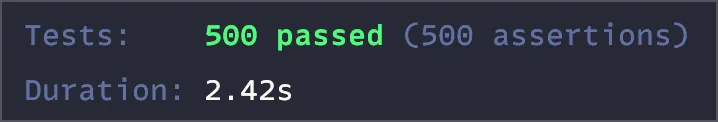 Repeated Tests Passing