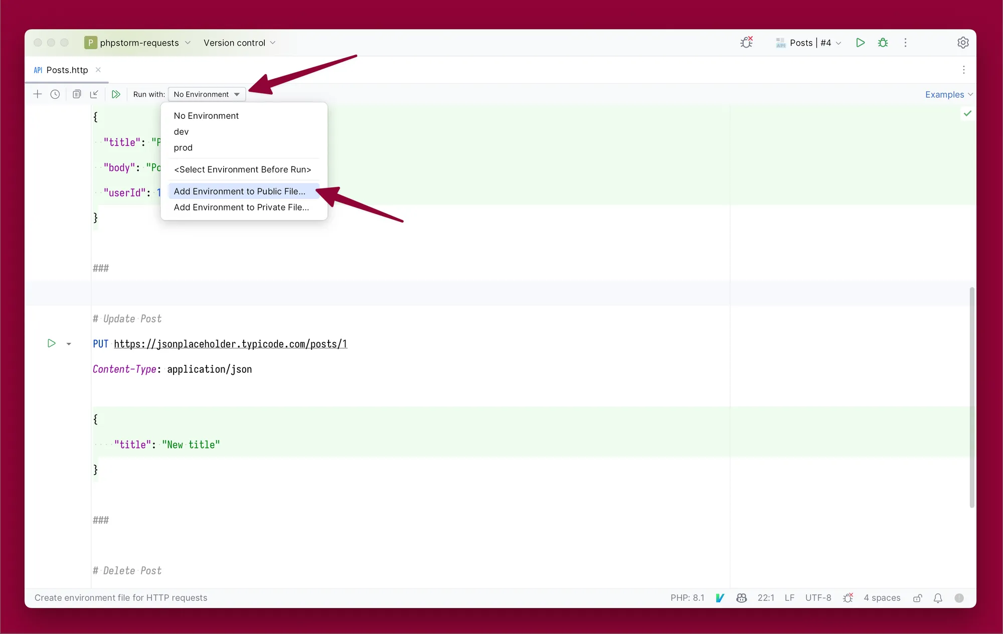 Create a Public Environment File