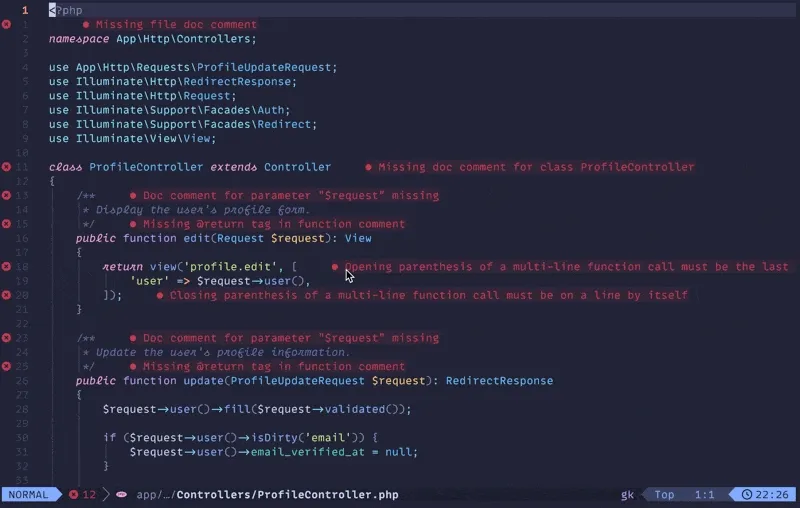 Automatic Formatting